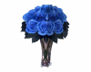 EP Blue Roses W/Vase