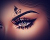 eyebrow butterfly tattoo