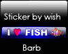 Vip Sticker i love fish