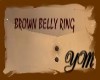 brown belly ring