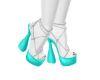 Spring Turquoise Heels