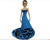 Blue sequined dress