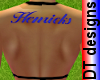 Name Henricks back tatto