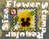 small pansy stamp 4