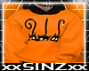 H. Orange Cat Hoodie Men