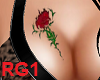 [R]Tattoo Red rose Chest