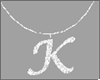 Letter K Necklace - F -