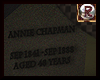 Headstone :Annie Chapman