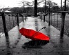 !S! Rainy Red Umbrella