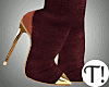 T! Wine Suede Boots