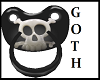 Goth SKULL EMO Pacifier 