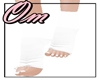 (OM) Feet Socks White