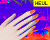 Orange nails hand
