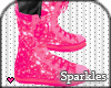 *S Pink Galaxy Sneakers