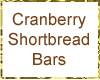 Cranberry Shortbread Bar