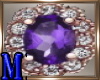 Purple Diamond Wed Ring