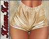 Shorts plasticos oro