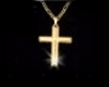 llzM Gold cross necklace