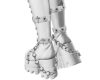 White Chained Boots
