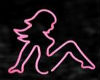 pink sexy outline neon