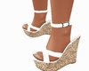 ZAPATOS DE CUÑA BLANCOS