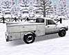 Snowy Cabin Winter Truck
