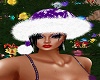 Purple Snowflake Hat