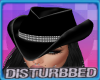 Studded Blk Cowgirl Hat