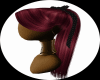 GIRLS BURGUNDY HAIR