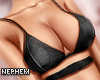 NP. Leather Black Top