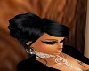 rich black updo