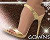 Valentines Heels Golden