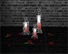 RH Lanterns & Red roses
