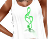 Music Note Green Top