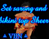 Set sarong bikini top Rf