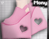 x Heart Platforms Pink
