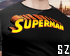 SZ- Superman Shirt Black