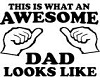 awesome dad tee