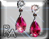 (RA) Pink Ruby Earrings