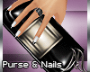 [M] Pvc Purse & Nails Bk