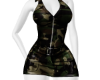 Army Cargo Halter Dress