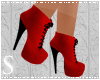 !S! Red Boot Pumps