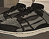 Black Grey Bone Shoes