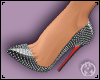 Grey Spiked Heels