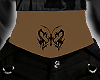 punk butterfly tummy tat