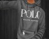 (JT)Grey Polo Hoody
