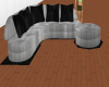 gray & black couch