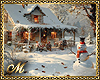 SNOWY XMAS COTTAGE BG