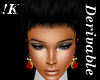 !K! Rose Earrings Mesh