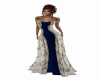 Royal Gown Blue & Gold